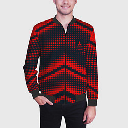 Бомбер мужской Mitsubishi sign, цвет: 3D-черный — фото 2