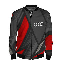 Бомбер мужской Audi sports racing, цвет: 3D-черный