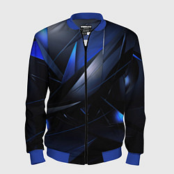 Бомбер мужской Blue black background, цвет: 3D-синий