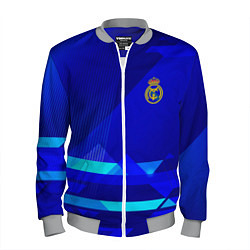 Бомбер мужской Реал Мадрид фк эмблема, цвет: 3D-меланж