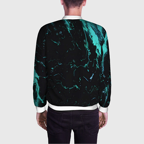 Мужской бомбер Beastcoast абстракт / 3D-Белый – фото 4