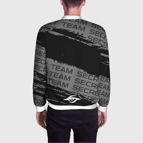 Мужской бомбер Форма Team Secret / 3D-Белый – фото 4