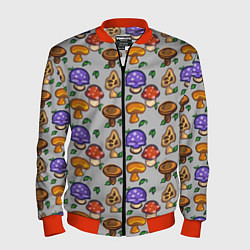 Мужской бомбер Stardew valley - pixel mushrooms
