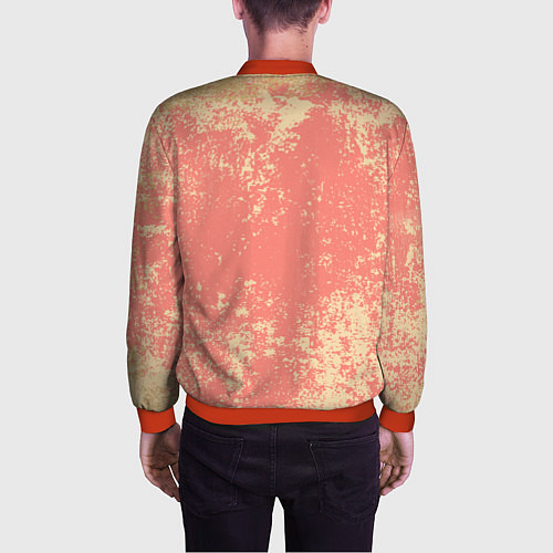 Мужской бомбер Crema pattern / 3D-Красный – фото 4