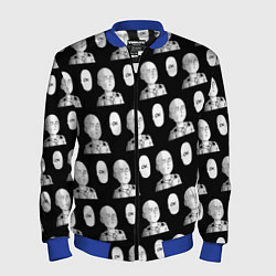 Бомбер мужской Saitama - ok pattern, цвет: 3D-синий