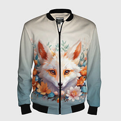 Мужской бомбер Цветочная лиса