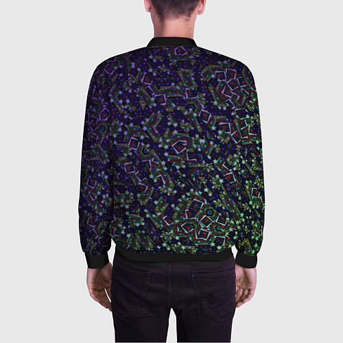 Мужской бомбер Космический треш / 3D-Черный – фото 4