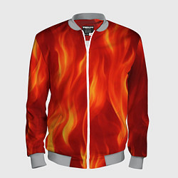 Мужской бомбер Огонь рыжий
