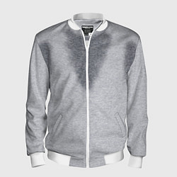 Бомбер мужской С пятнами пота, цвет: 3D-белый