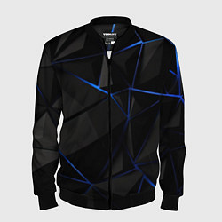 Бомбер мужской Black blue style, цвет: 3D-черный