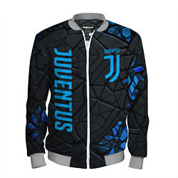 Бомбер мужской Juventus logo, цвет: 3D-меланж