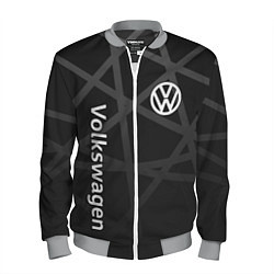 Бомбер мужской Volkswagen - classic black, цвет: 3D-меланж