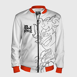 Бомбер мужской Ван пис - Луффи гир 5, цвет: 3D-красный