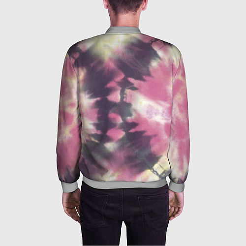 Мужской бомбер Tie-Dye дизайн / 3D-Меланж – фото 4