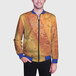 Бомбер мужской Корочка батона, цвет: 3D-синий — фото 2