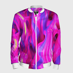 Мужской бомбер Pink blue texture