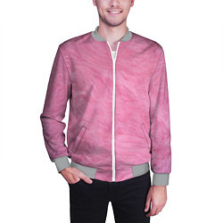Бомбер мужской Розовая шерсть, цвет: 3D-меланж — фото 2