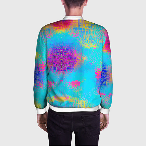 Мужской бомбер New York Yankees - baseball team - logo / 3D-Белый – фото 4