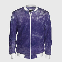 Бомбер мужской Абстракция - violet color background, цвет: 3D-белый