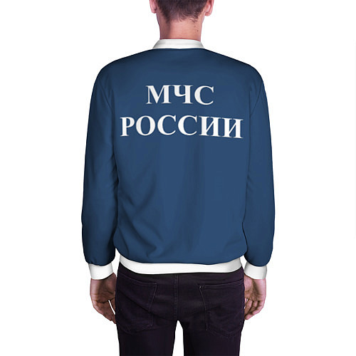 Мужской бомбер Спасатель-МЧС / 3D-Белый – фото 4
