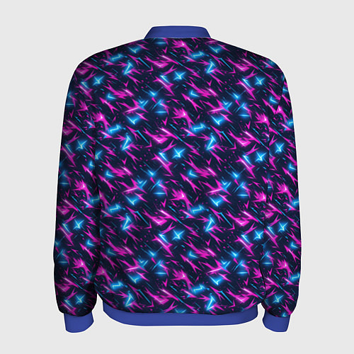 Мужской бомбер Неоновый бум / 3D-Синий – фото 2