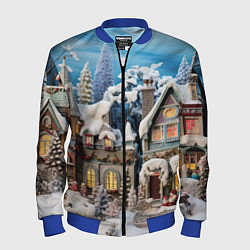 Мужской бомбер Северное сияние торжества