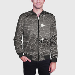 Бомбер мужской Паутина паука, цвет: 3D-черный — фото 2