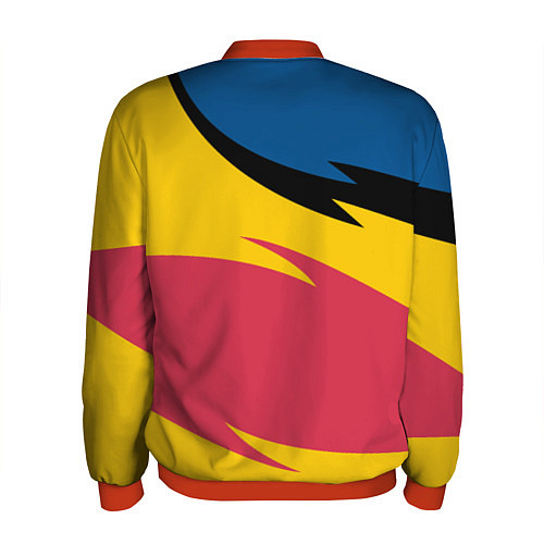 Мужской бомбер Scania logo / 3D-Красный – фото 2