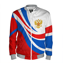 Бомбер мужской Россия - спортивная униформа, цвет: 3D-меланж
