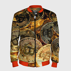Бомбер мужской Золото цифровой эры, цвет: 3D-красный