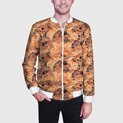 Бомбер мужской Морские раковины, цвет: 3D-белый — фото 2