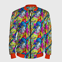Мужской бомбер Multicolored guitars