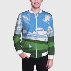 Бомбер мужской Новый уродливый свитер от майков, цвет: 3D-белый — фото 2