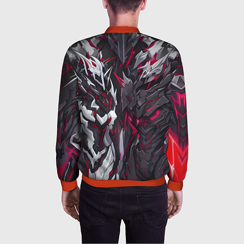 Мужской бомбер Адская броня / 3D-Красный – фото 4