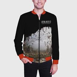 Бомбер мужской STALKER 2 выход из тоннеля, цвет: 3D-красный — фото 2