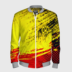 Бомбер мужской Borussia color краски спорт, цвет: 3D-меланж