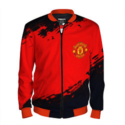 Бомбер мужской Manchester United colors sport, цвет: 3D-красный