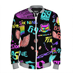 Бомбер мужской 6ix9ine logo rap bend, цвет: 3D-меланж
