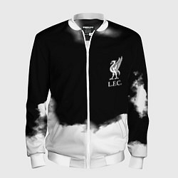 Бомбер мужской Liverpool текстура, цвет: 3D-белый
