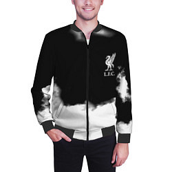 Бомбер мужской Liverpool текстура, цвет: 3D-черный — фото 2