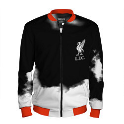Бомбер мужской Liverpool текстура, цвет: 3D-красный