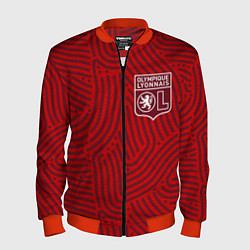 Бомбер мужской Lyon отпечатки, цвет: 3D-красный