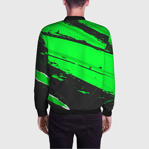 Мужской бомбер Aston Villa sport green / 3D-Черный – фото 4
