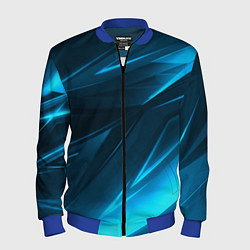 Бомбер мужской Geometry stripes neon color, цвет: 3D-синий