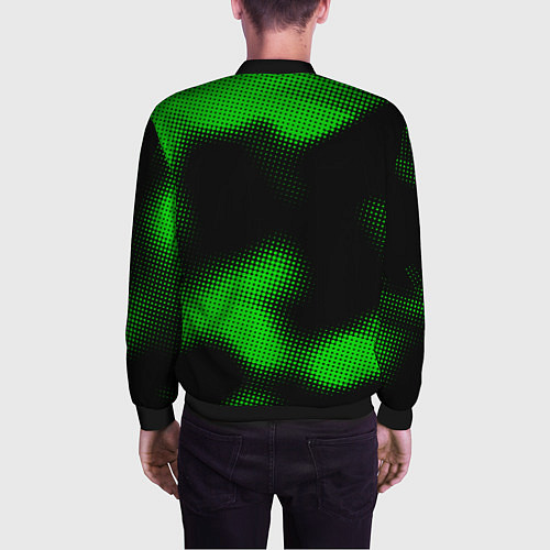 Мужской бомбер PSV sport halftone / 3D-Черный – фото 4