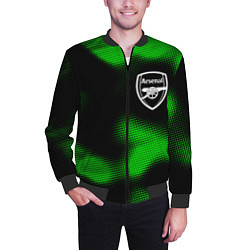 Бомбер мужской Arsenal sport halftone, цвет: 3D-черный — фото 2