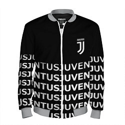 Бомбер мужской Juventus pattern fc club steel, цвет: 3D-меланж