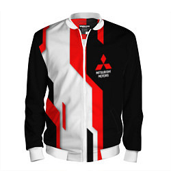 Бомбер мужской Mitsubishi red uniform, цвет: 3D-белый