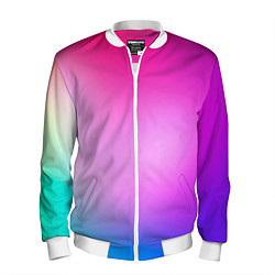 Бомбер мужской Colorful gradient, цвет: 3D-белый