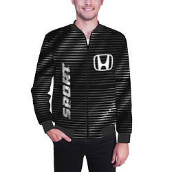 Бомбер мужской Honda sport metal, цвет: 3D-черный — фото 2